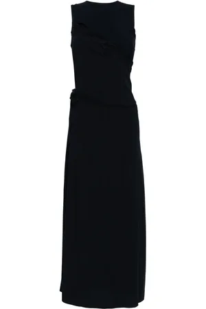 Maison Margiela Maxikleid mit Spitzeneinsätzen
