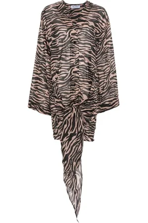 The Attico Kleid mit Zebra-Print