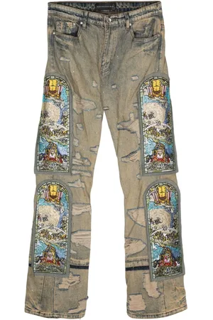 Who Decides War Unfurled Jeans im Distressed-Look