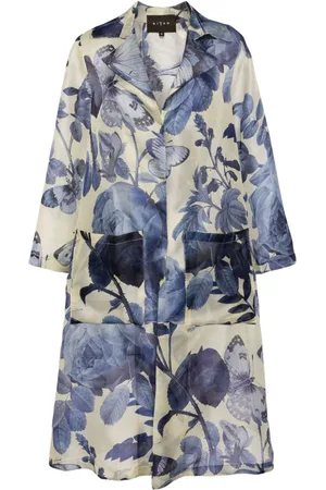 BIYAN Romana Trenchcoat mit flroalem Print