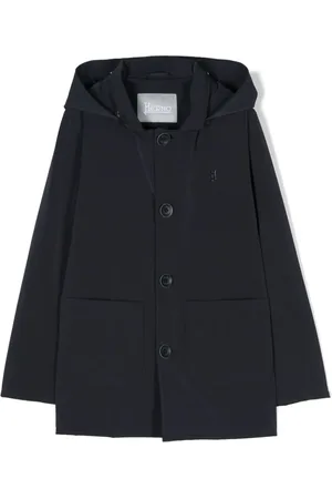 HERNO Kapuzenjacke mit Logo-Schild