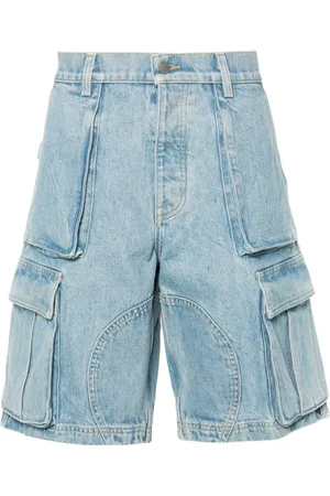 Nahmias Jeans-Shorts mit aufgesetzten Taschen