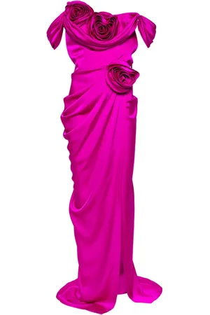 Ana Radu Abendkleid mit Blumenapplikation