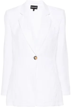 Emporio Armani Einreihiger Blazer mit fallendem Revers