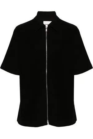 Jil Sander + Frottee-Hemd mit Reißverschluss