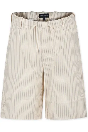 Emporio Armani Gestreifte Straight-Leg-Shorts