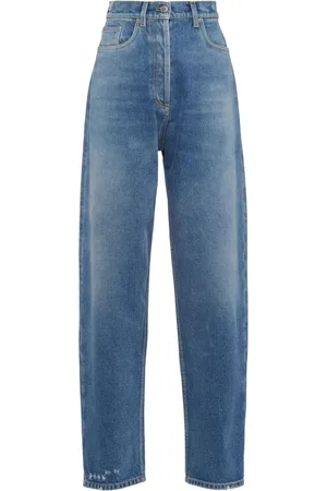Prada Straight-Leg-Jeans mit hohem Bund