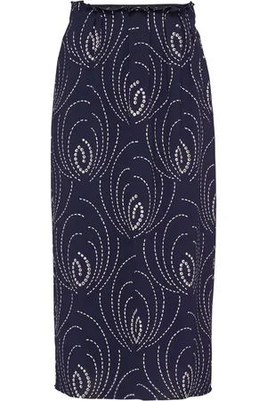 Prada Bleistiftrock mit geometrischem Print