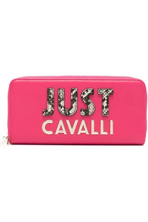 Roberto Cavalli Portemonnaie mit Logo-Applikation
