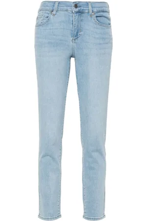 Liu Jo Halbhohe Cropped-Jeans mit schmalem Schnitt
