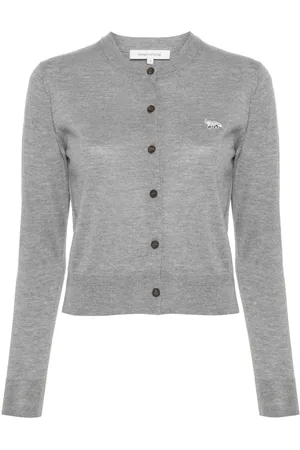 Maison Kitsuné Cardigan mit Logo-Stickerei