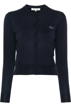 Maison Kitsuné Cardigan mit Logo-Stickerei