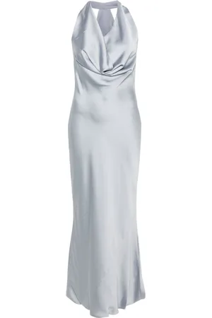 Norma Kamali Neckholder-Maxikleid aus Krepp