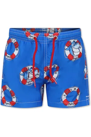 MC2 SAINT BARTH Badeshorts mit Hai-Print