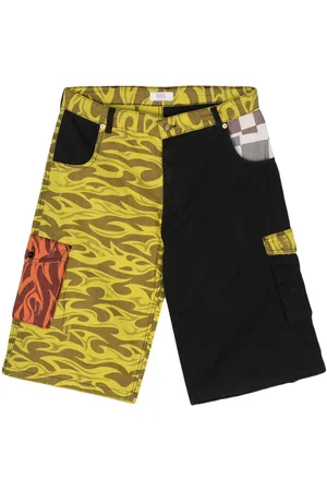ERL Cargo-Shorts in Colour-Block-Optik