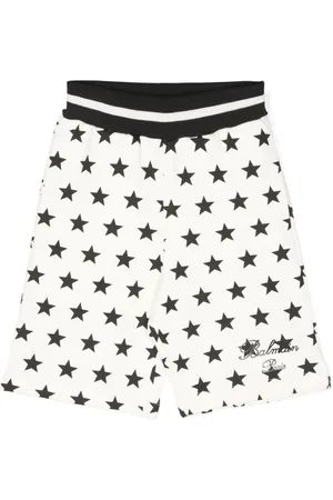 Balmain Jersey-Shorts mit Sterne-Print
