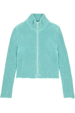 Maison Margiela Ungesäumter Cropped-Cardigan