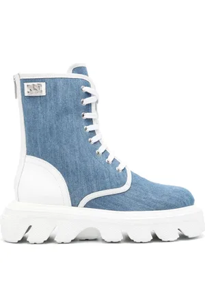 Casadei Generation C Bikerstiefel aus Denim