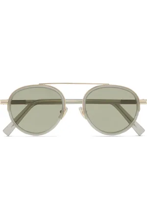 Ermenegildo Zegna Orizzonte II Sonnenbrille mit rundem Gestell