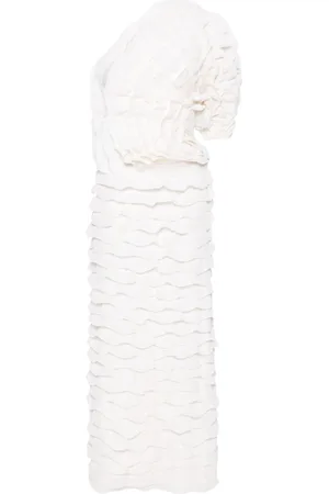 Chloé Asymmetrisches Kleid mit Volants