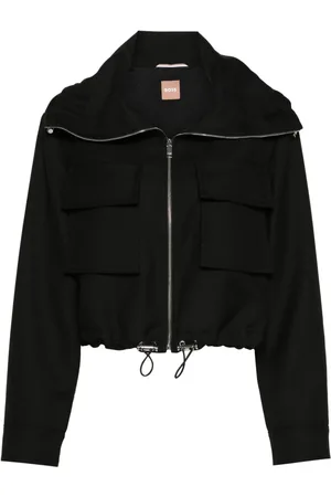 HUGO BOSS Cropped-Jacke mit Logo