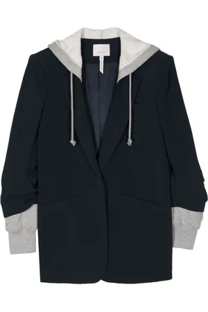 Cinq A Sept Sakko mit Kapuze im Layering-Look