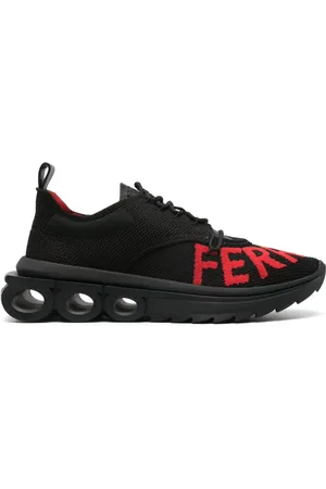 Salvatore Ferragamo Gestrickte Lauf-Sneakers