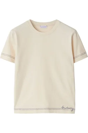 Burberry T-Shirt mit Logo-Stickerei