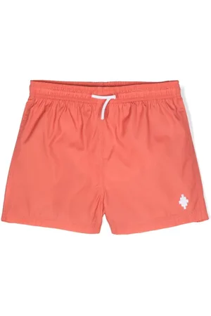 MARCELO BURLON Badeshorts mit Logo-Prägung