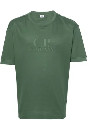 C.P. Company Pikee-T-Shirt mit Logo-Stickerei