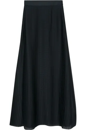 Emporio Armani Gestreifter A-Linien-Rock