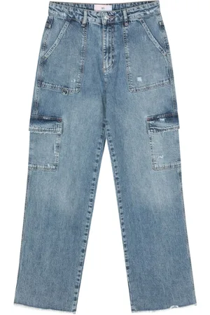 Chiara Ferragni Gerade Jeans mit Logo-Stickerei