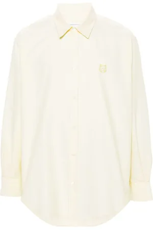 Maison Kitsuné Hemd mit Contour Fox Head-Stickerei