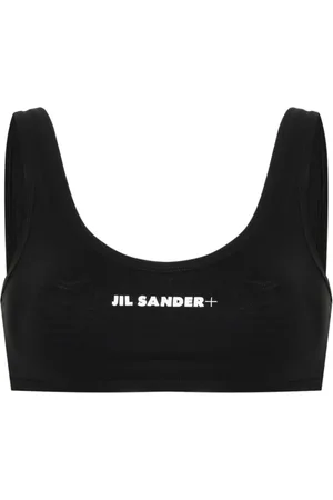 Jil Sander Bikinioberteil mit Logo-Print