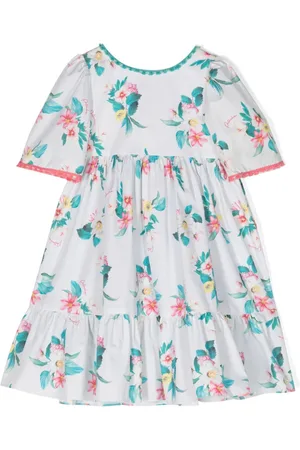PATACHOU Gerüschtes Kleid mit Blumen-Print