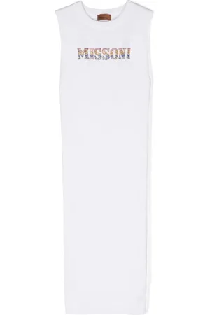 Missoni Geripptes Midikleid mit Strass