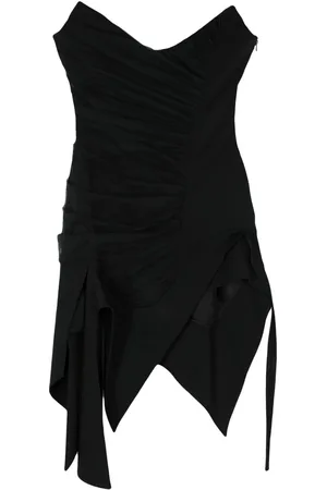 MUGLER Asymmetrisches Bustier-Minikleid