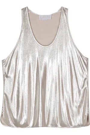 GENNY Tanktop im Metallic-Look