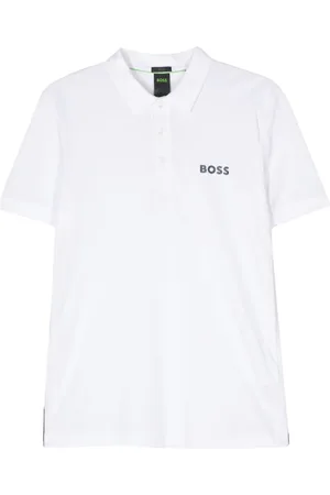 HUGO BOSS Poloshirt mit gummiertem Logo