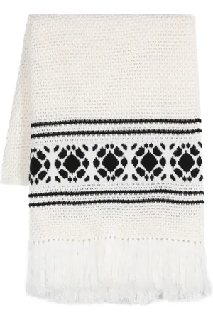 Max Mara Peplo Schal mit Fransen