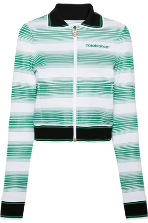 Casablanca Gestreiftes Sweatshirt mit Logo