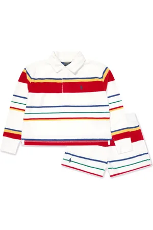 Ralph Lauren Set aus Poloshirt und Shorts mit Streifen