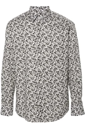 Karl Lagerfeld Popeline-Hemd mit Blumen-Print