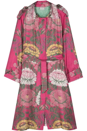 PIERRE-LOUIS MASCIA Trenchcoat mit floralem Print
