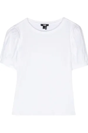Paige Matcha T-Shirt mit Puffärmeln