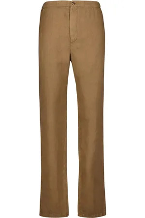 Boglioli Straight-Leg-Hose aus Leinen