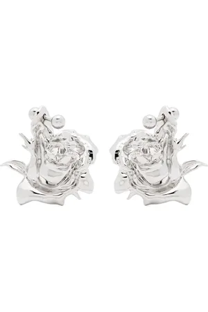 Justine Clenquet Juliet Ohrringe mit gepierctem Rosendetail