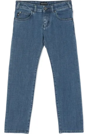 Emporio Armani Tief sitzende Straight-Leg-Jeans
