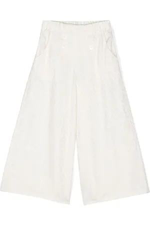 Emporio Armani Weite Hose mit Jacquard-Logo