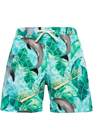 BLUE SKY INN Badeshorts mit Delfin-Print